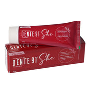 Dente91 SHE Toothpaste Specially Crafted for Women, Contains Folic Acid & Vitamins (B6, E, D3), Cinnamon & Ginger Flavour, Free from SLS, Fluoride & Paraben 100g (Pack of 1)