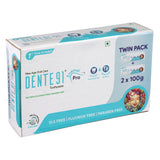 Dente91 Cool Mint Toothpaste, Strengthens Enamel, Repairs Cavities, Remineralizes Teeth , Sensitivity Relief, SLS Free, Fluoride Free, Paraben Free, Pack of 2, 200g